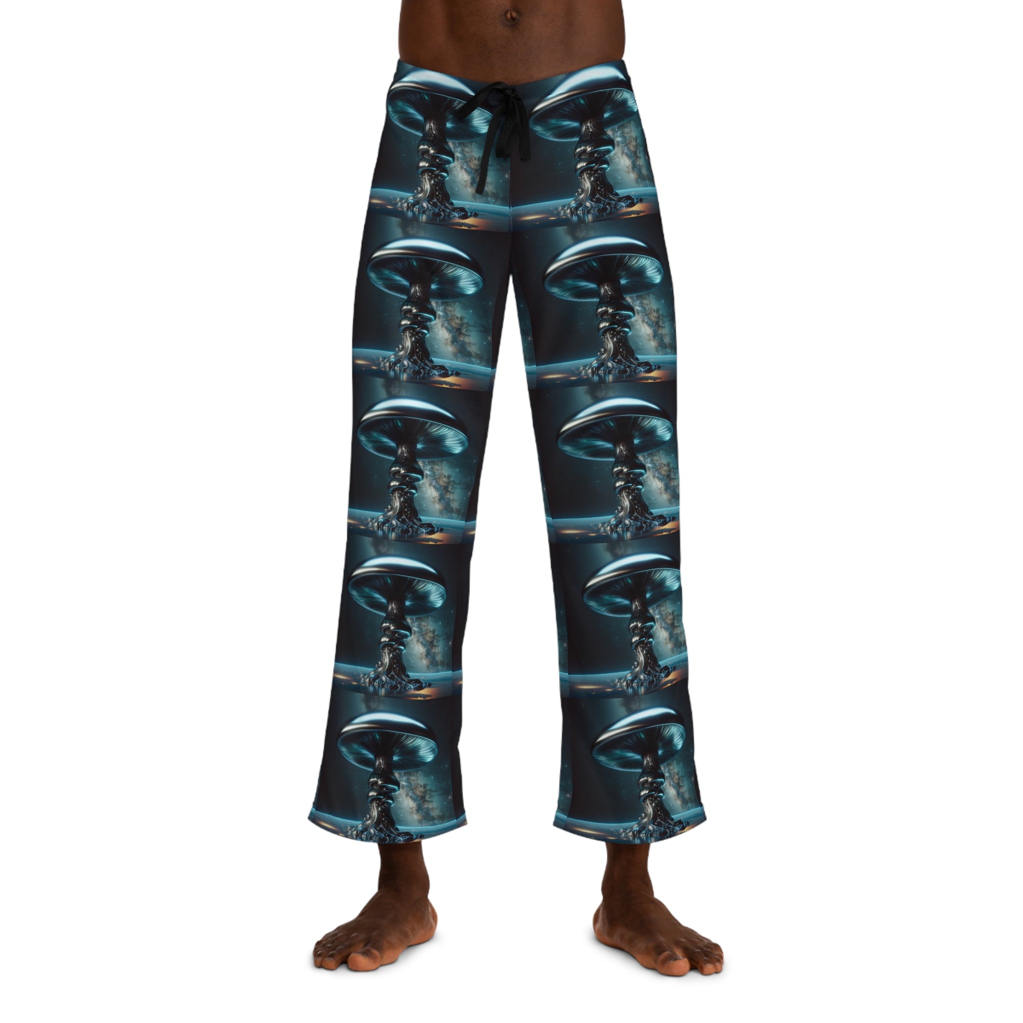Men's Sci-Fi Pajama Pants, Cozy Nightwear for Dreamers, Cartoonish Sleep Pants, Ideal for Movie Lovers, Great for Gift Giving